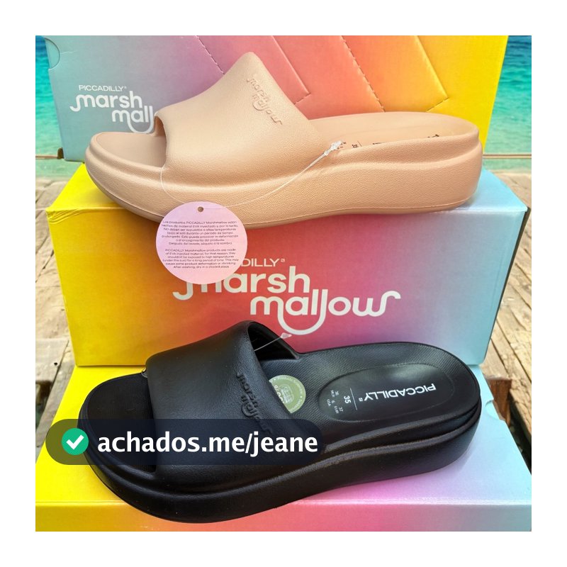 Sandalia PICCADILLY Marshmallow ORIGINAL tamanco ORTOPÉDICO Chinelo Nuvem LEVE