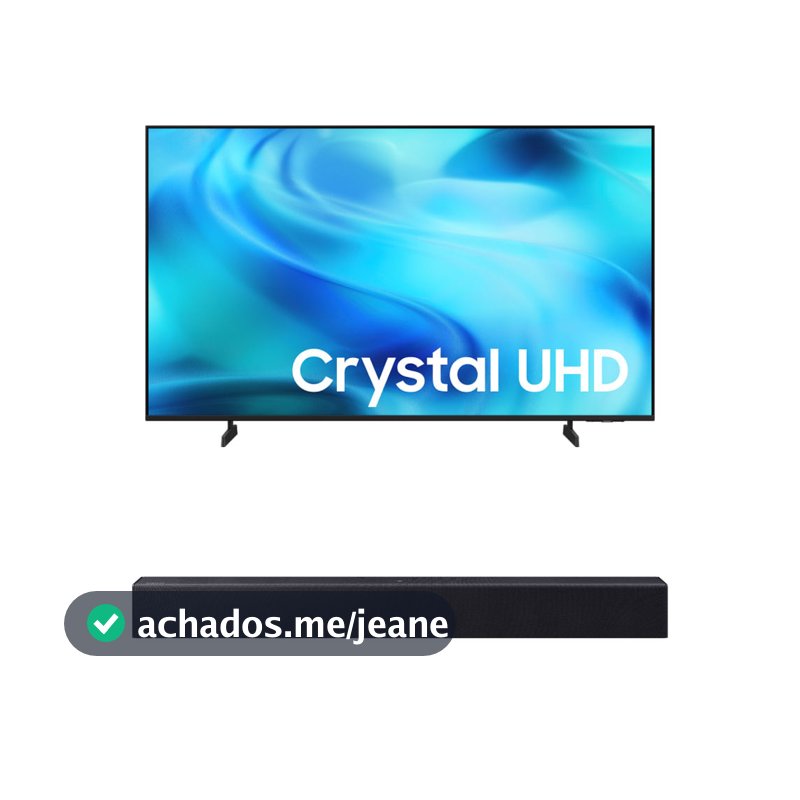 Samsung Smart TV 65" Crystal UHD 4K U8000H + Samsung Soundbar B400F 2.0 canais