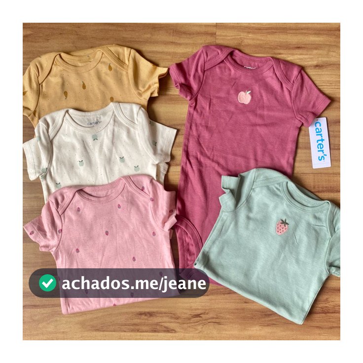 kit body manga curta menina carters