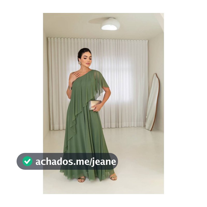 Vestido de Festa Longo Tule com Babado