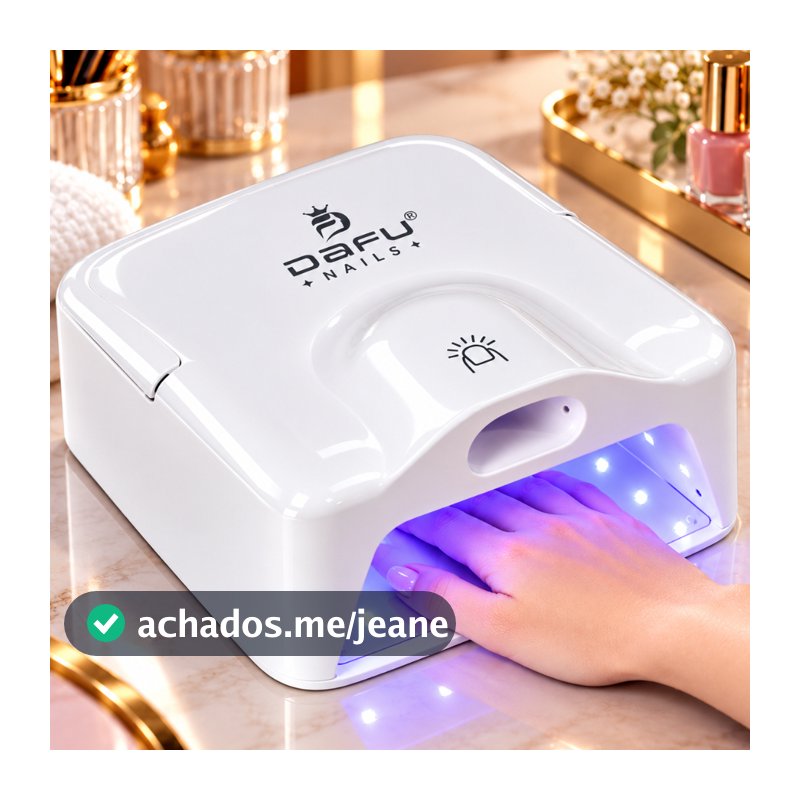 Cabine UV LED Para Unhas Recarregável Dafu F20 30 Leds Secador de Esmalte em Gel
