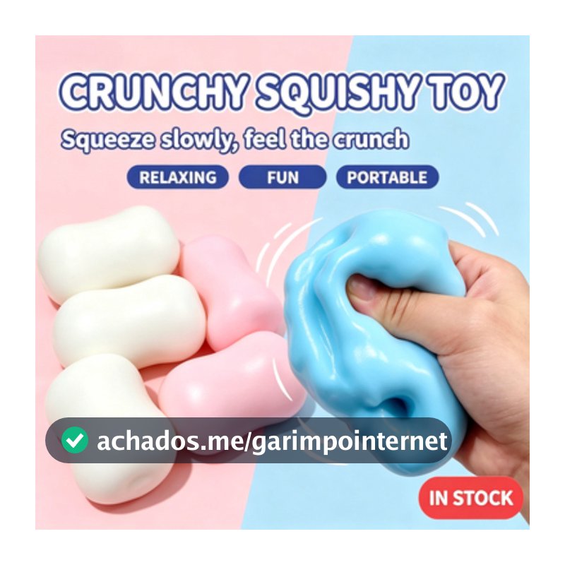 Sabonete Crocante Squishy Fidget Toy ASMR Squeeze Stress Relief Brinquedo De Descompressão