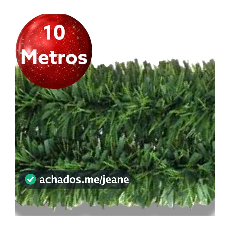 Festão Verde Grosso flexível Enfeite 10 metros artigos natalino árvorte natal escada