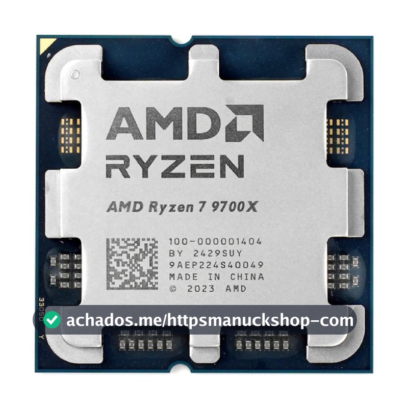 Processador AMD Ryzen 7 9700X 3.8GHz (5.5GHz Turbo) 8 Cores 16 Threads AM5 40MB Novo (Sem Caixa ou Cooler)