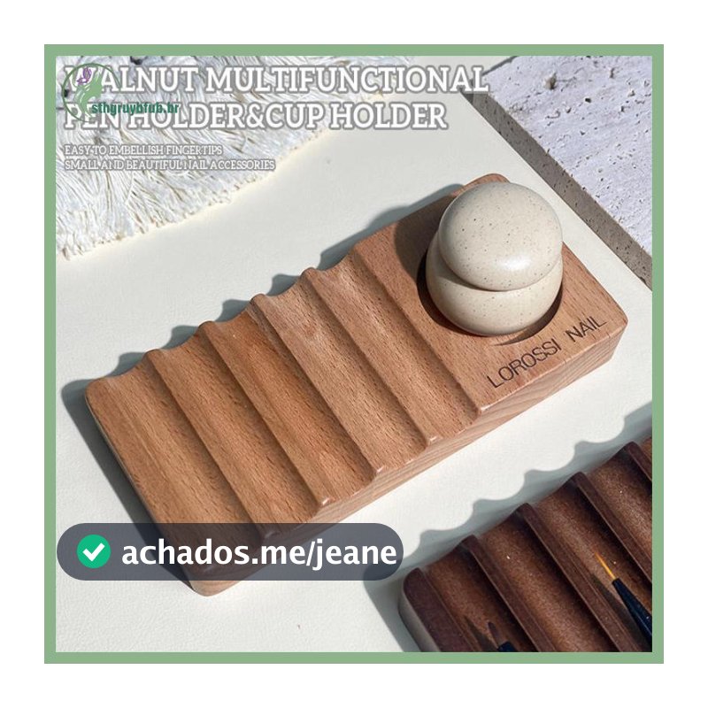 STHB Nail Art Pen Rack Set Bandeja De Mistura De Cores Multifuncional De Madeira BR