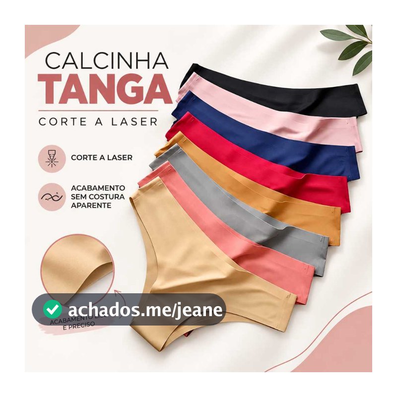 Calcinhas Tanga Sem Costura corte Laser PROMOÇÃO Não Marca na Roupa