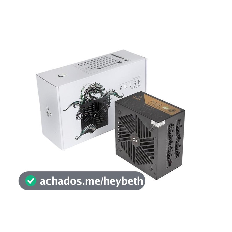 FONTE DE ALIMENTACAO DUEX PULSE PRO 850W DXFOPRO850WG3