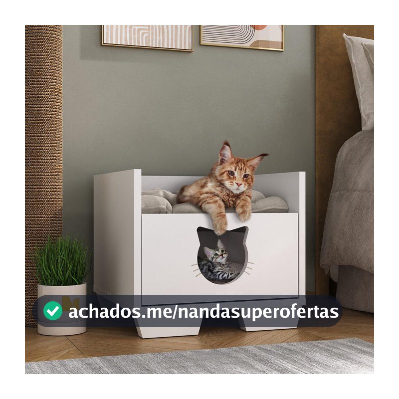 Cama Pet para Gato com 1 Gaveta Multimóveis MP4127