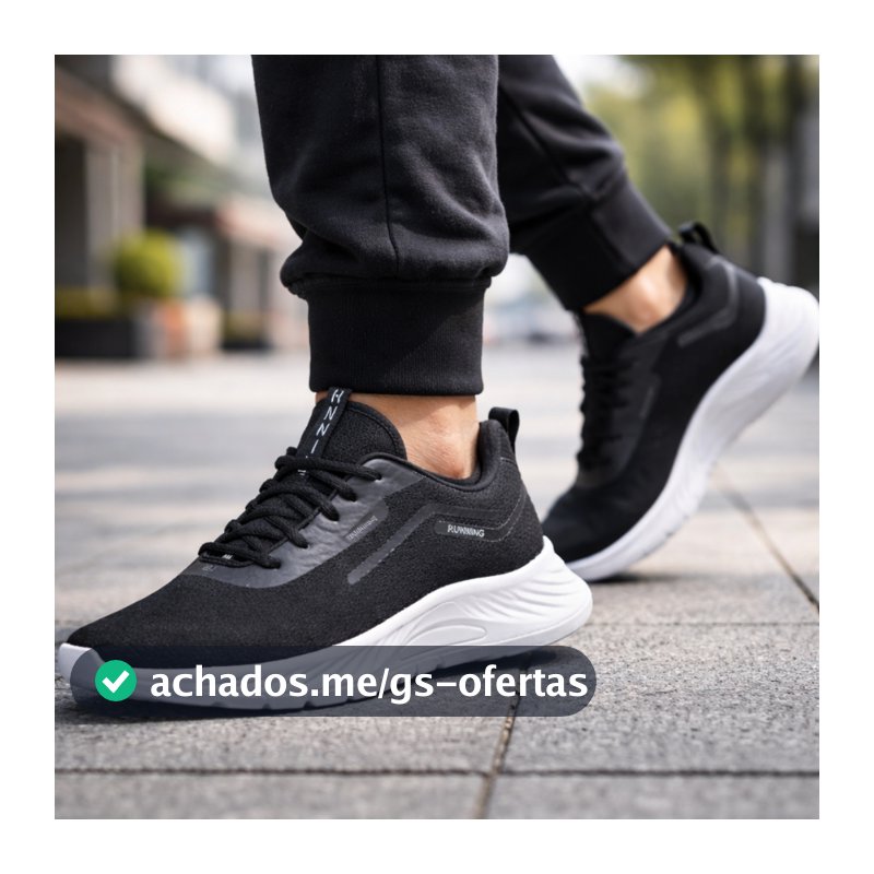 Tênis Esportivo Masculino Academia Corrida Caminhada Tênis Masculino Original Macio Leve Confort