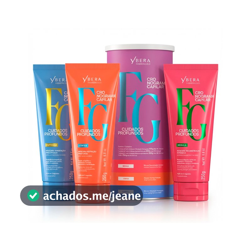 Kit Cronograma Capilar Cuidados Profundos - Fashion Gold