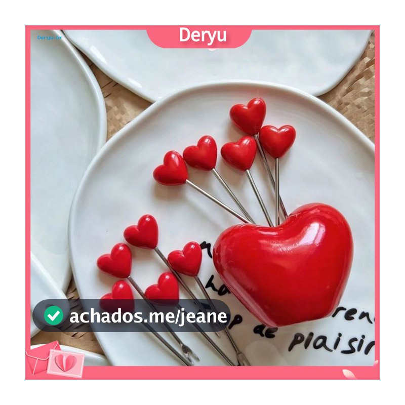 Heart-shaped Dessert Forks Modern Appetizer 5/10 Pcs Fruit Set with Love Holder – Reusable Cake Picks Cute for Parties