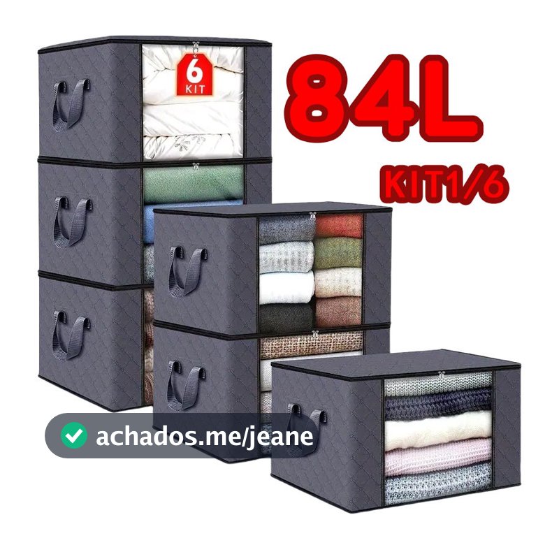 Caixa Saco Organizador Grande para Edredom, Cobertor e Casaco Guarda-Roupa Anti-Poeira Umidade e Insetos
