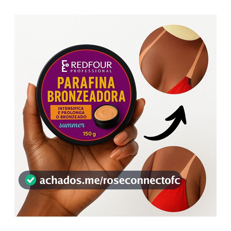 Parafina Bronzeadora Acelerador De Bronzeamento profissional 150g RedFour
