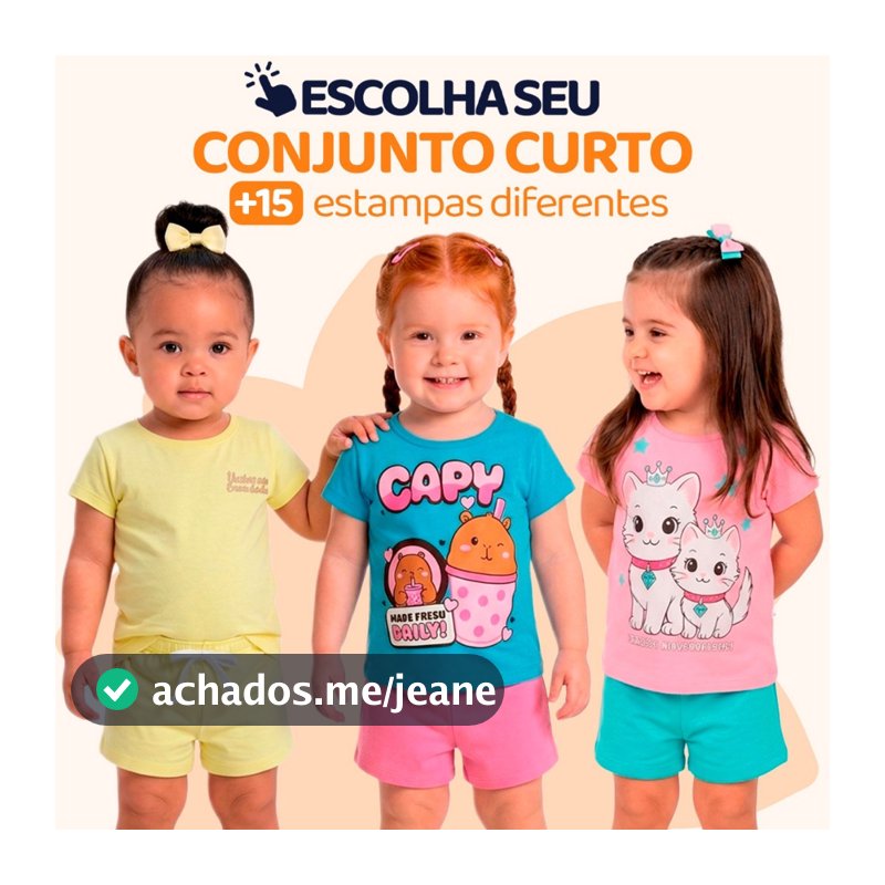 Escolha Seu Conjunto de Bebê Menina Infantil Feminino Verão Manga Curta Roupa de bebê Menina Algodão Tamanho 1 Ao 8 L01