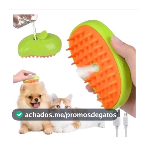 Escova A Vapor 3 Em 1 Pet Removedor Pelos Para Gatos E Cães