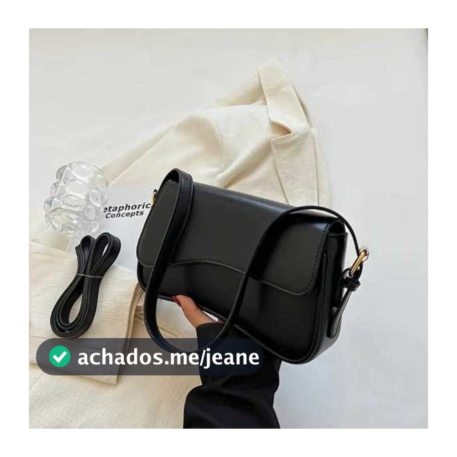 Bolsa baguete feminina de ombro, mão e transversal meia lua blogueirinha