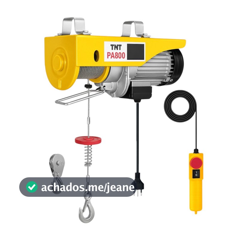 Talha Guincho elétrico Coluna Obra TNT elevador de  400/800kg 220v 12M