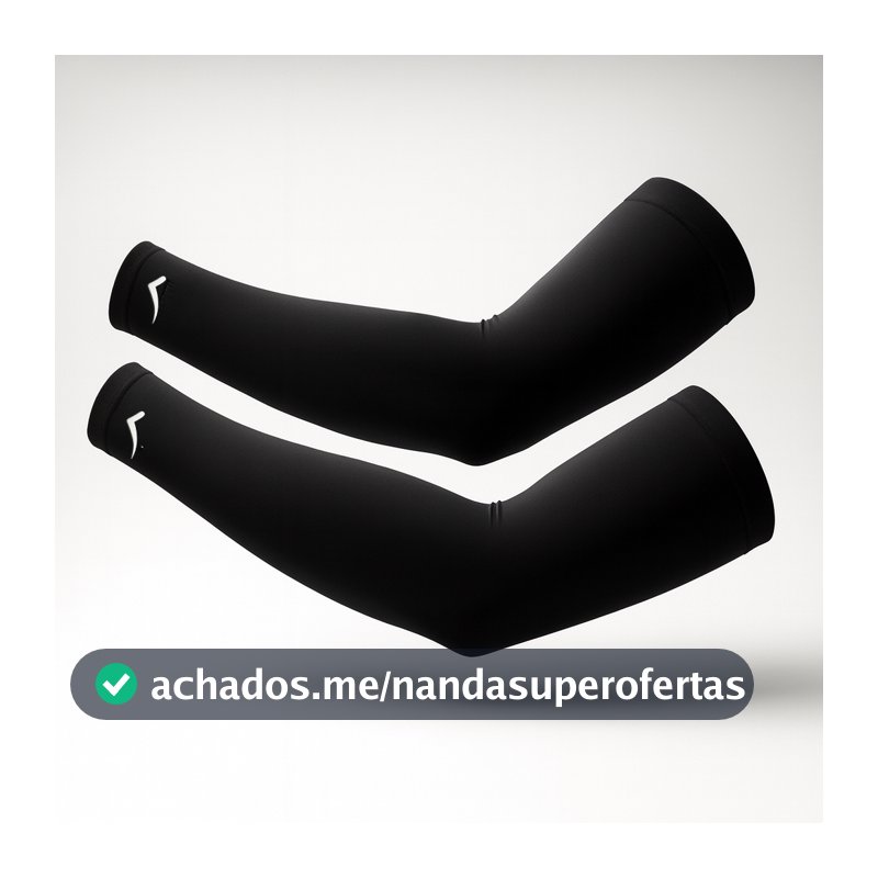 1 Par de Manguito Proteção Uv 45+ Braço Vôlei Basquete Futebol Triathlon Corrida Ciclismo Original Fenix