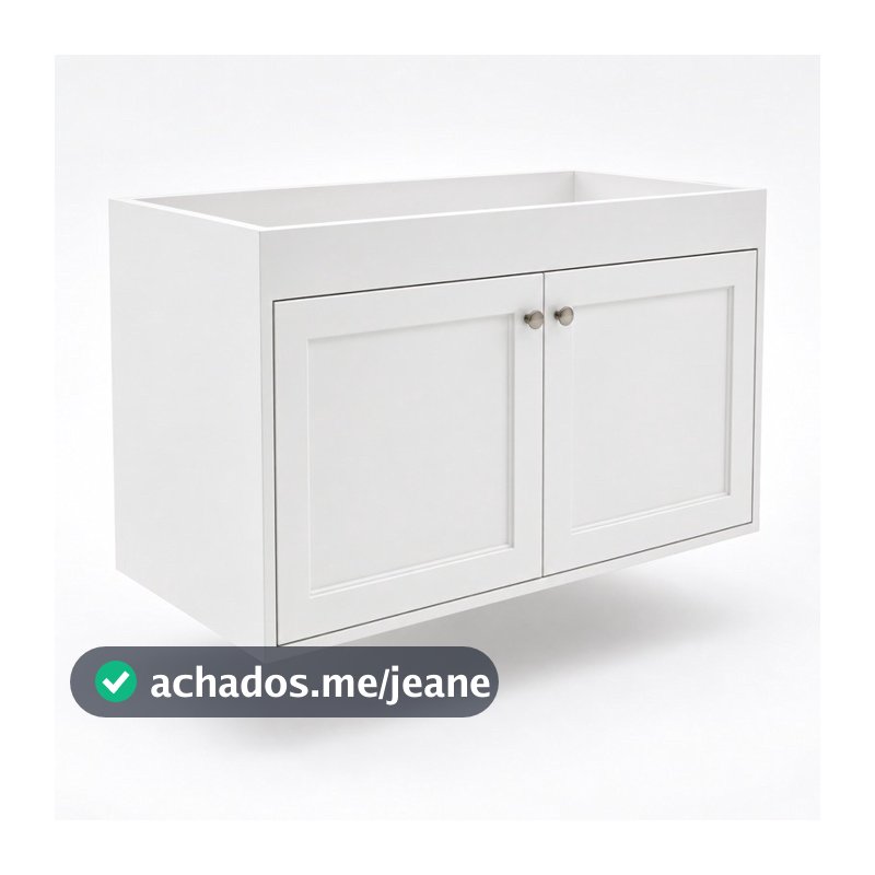Gabinete Banheiro Planejado 2 Portas Provençal 100% MDF Marcenaria Premium