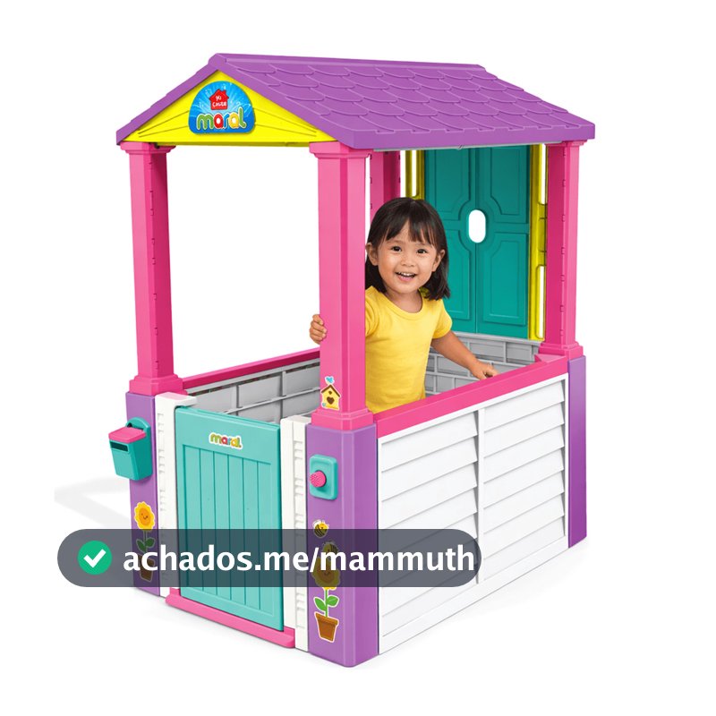 Casinha Infantil de Brinquedo para Jardim Maral Mi Casita Rosa