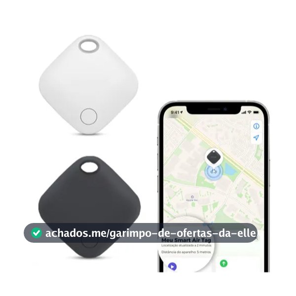 Tag Smart GPS  Rastreador Bluetooth - Localizador smart para Iphone - Dispositivo  Rastreamento De Objetos - Anti-Perda