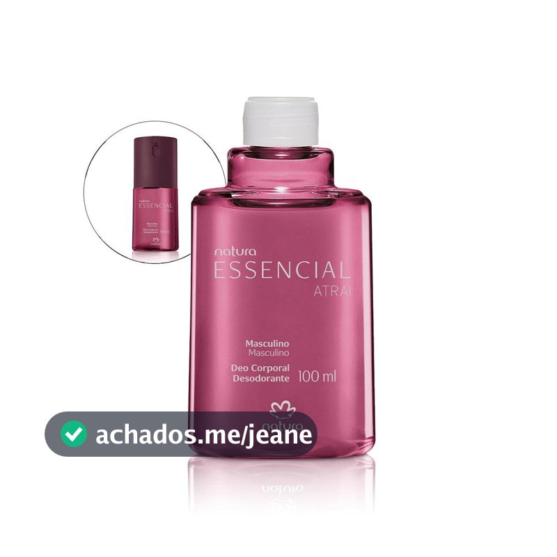 Refil Desodorante Corporal Natura Essencial Atrai Masculino