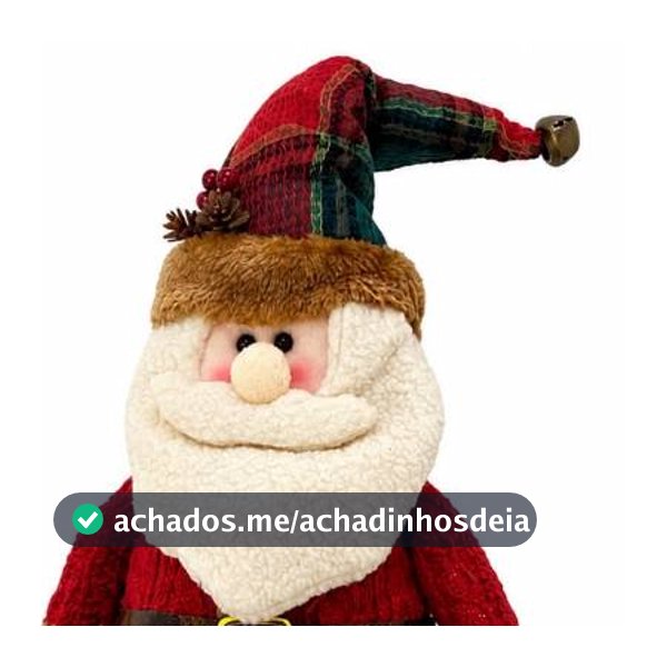 Papai Noel Sentado Pelucia decorativo de natal enfeite natalino 60 cm