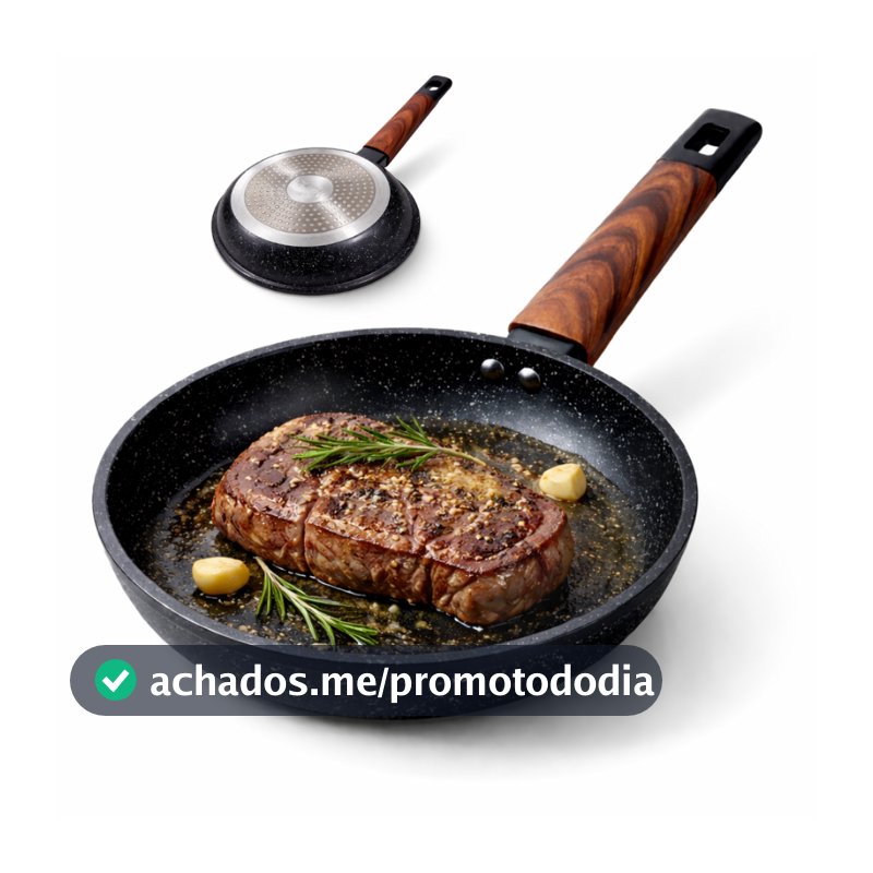 Frigideira Cerâmica Antiaderente Grande 24CM Fogão A Gás Indução Cooktop Elétrico Panela Frita Sem Óleo Não Gruda
