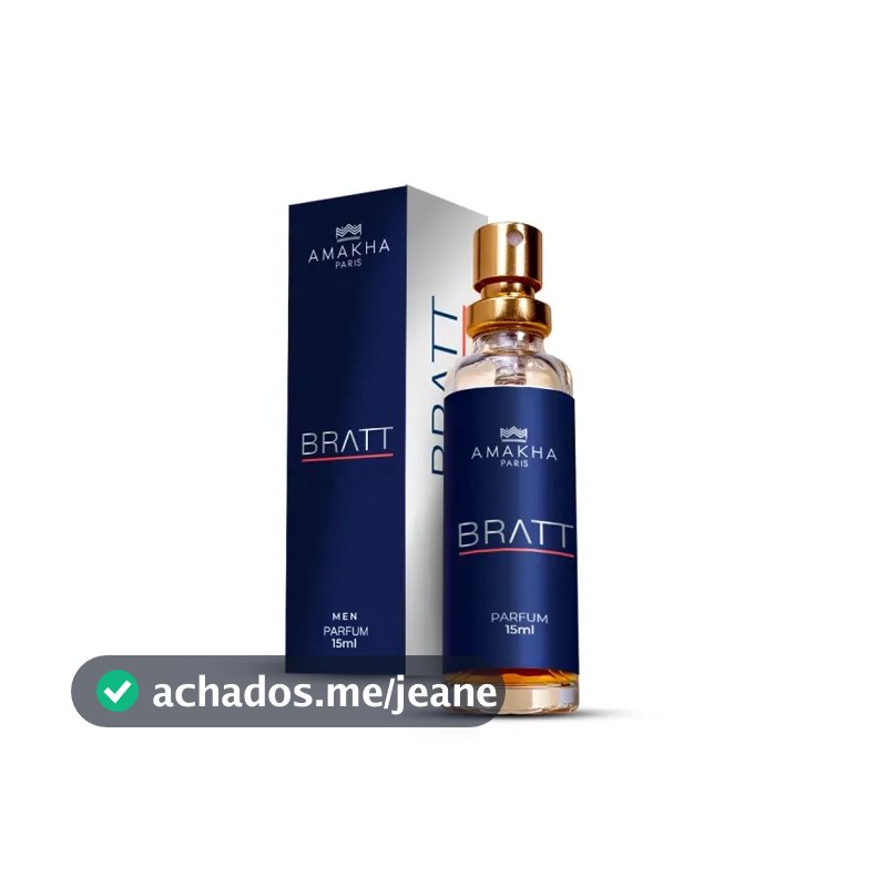 Perfume Masculino Bratt Deo Colônia 15ml - Alta Fixação Perfume de Bolsa Amakha Paris