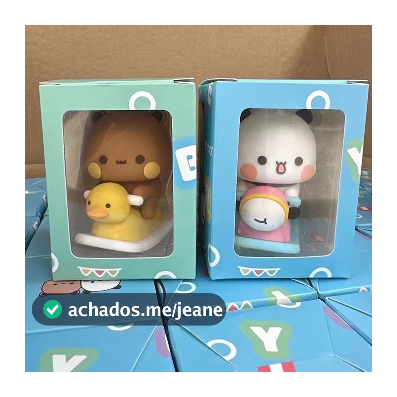 Mmluck Bubu Dudu Panda Figura , Anime Boneca , Urso Decorativo Dos Desenhos Animados Colecionável
