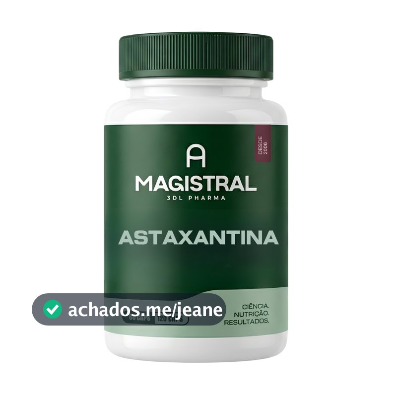 Astaxantina 4mg 60 ou 120 Cápsulas Original Com Laudo A Magistral 3DL