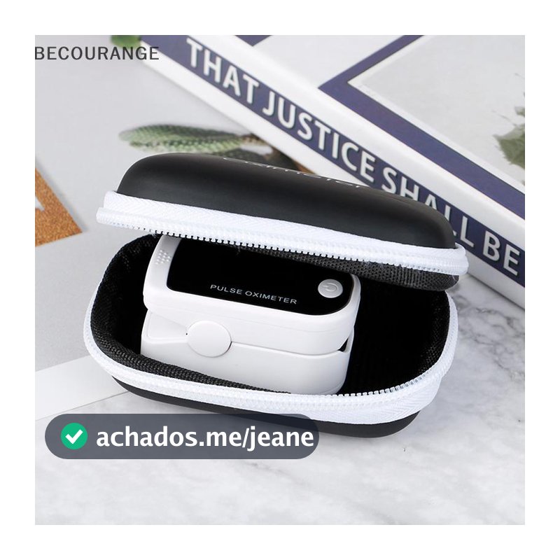 Armazenamento De Oxímetro BEC Bolsa De Pulso De Dedo Medidor De Oxigênio Digital Com Zíper