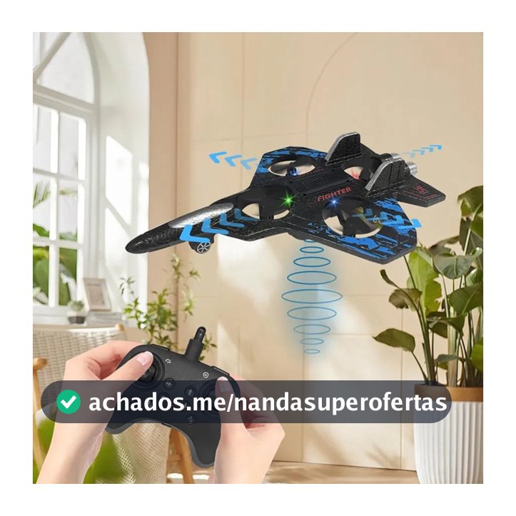 Avião Drone Combat Aircraft Controle Remoto 2.4ghz 4 Motores presente de dia das crianças