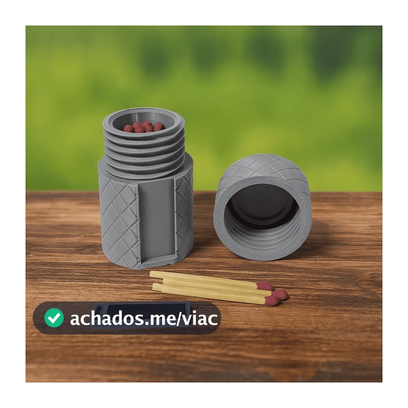 Porta-Fósforos banheiro EDC Mochila Emergência Bushcraft Camping cores ALEATÓRIAS kit jw bolsa