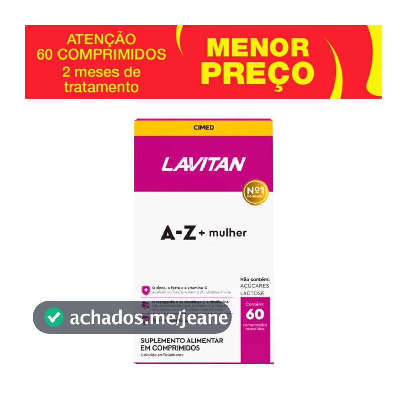 Lavitan AZ Mulher Cimed 60 Comprimidos