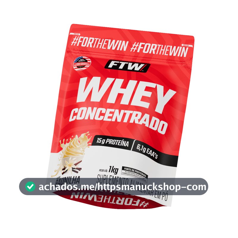 Whey Protein Concentrado 1kg Refil - FTW