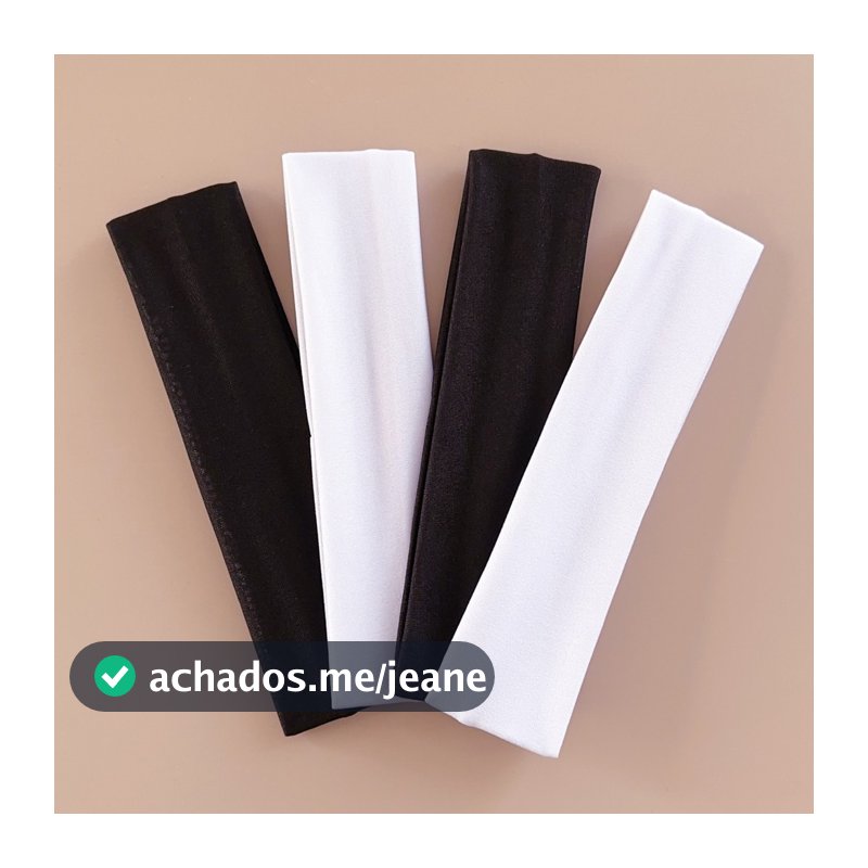 Conjunto de 2/4/6 Faixas de Cabeça Elegantes e Minimalistas em Preto e Branco para Homens e Mulheres, Ideal para Fitness