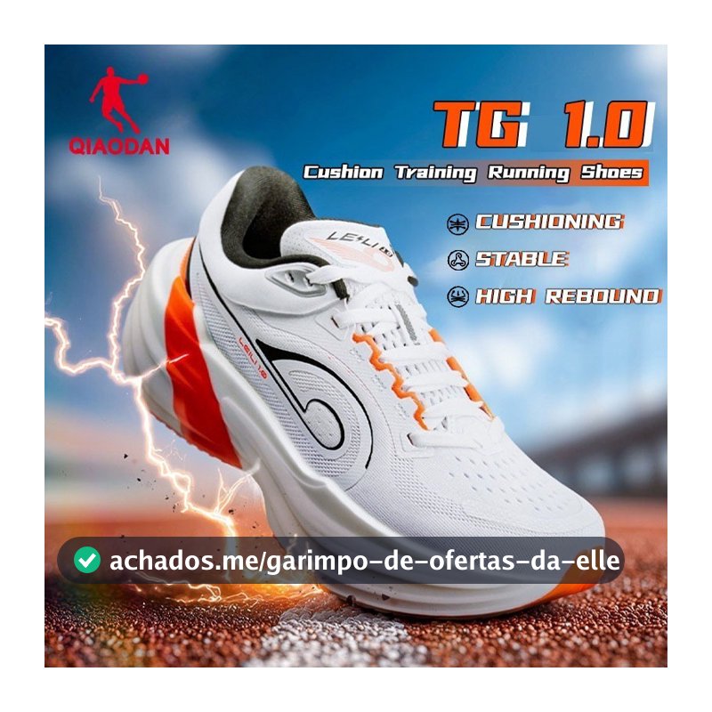 " Sola Grossa E 2E De Largura À Prova Deqiaodan TG 1.0 Masculino Tênis De Corrida Profissional Respirável Rebote QDB0232