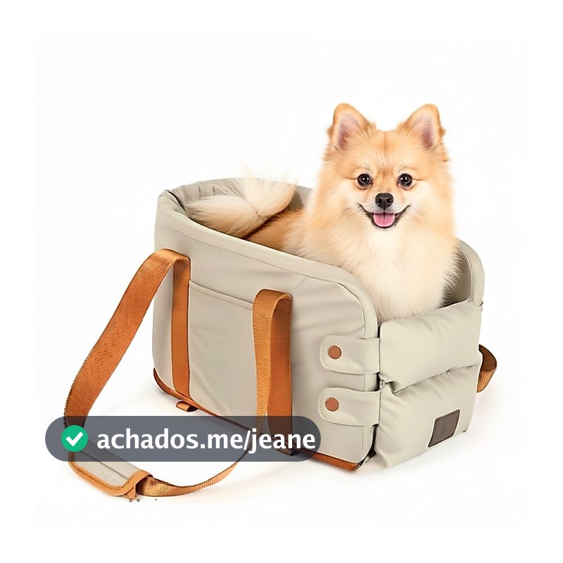 Bolsa Transporte Carregar Pet Cachorro Viagem Passeio Segurança Ventilada Carro Confortável Flexível