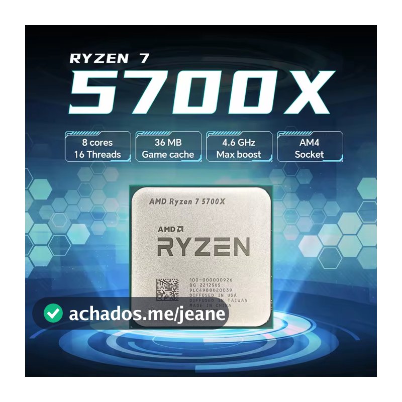 Processador  AMD Ryzen™ 7 5700X 8/16 4.6Ghz (OEM)