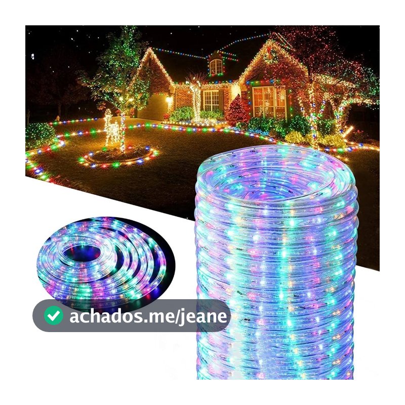 Mangueira Led Pisca Pisca a Prova d'água 10 Metros Completa 110v Iluminação Natal ANJIN