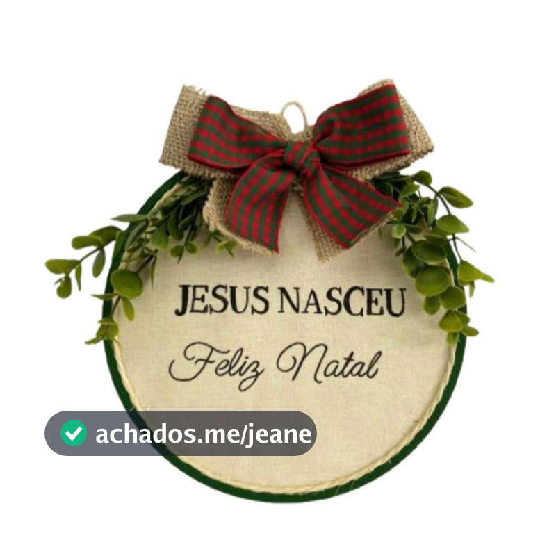 Plaquinha Enfeite de Natal Casa Jesus Nasceu Presente Decoração Natalina Porta Entrada