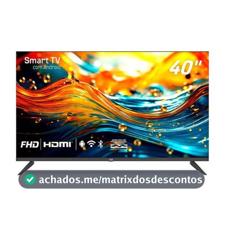 Smart TV HQ 40 FHD 4K Android Smart HQS40NKHM