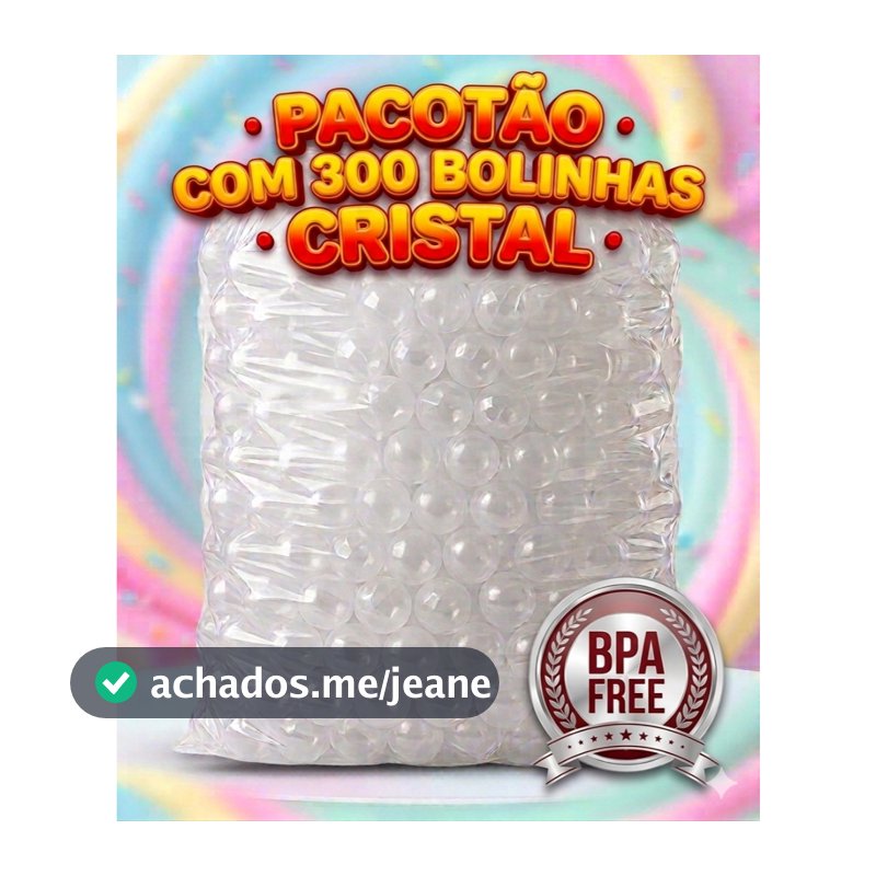 300 Unid Bolinhas de Piscina Transparente, Cristal, Brinquedo, Infantil, Decoração.