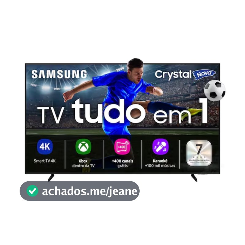Smart TV Samsung 75” 4K Crystal UHD 75U8600F HDR Tizen Xbox Cloud Gaming Wi-Fi Bluetooth Bivolt