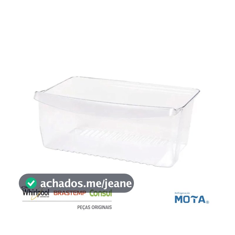 Gaveta Legumes Geladeira Consul CRA30 CRC30  W10212150 Original (SERVE APENAS EM GELADEIRA CONSUL)
