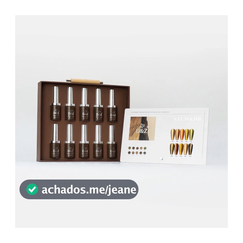 Esmaltes em Gel Magnéticos D&Z Coleção Amber