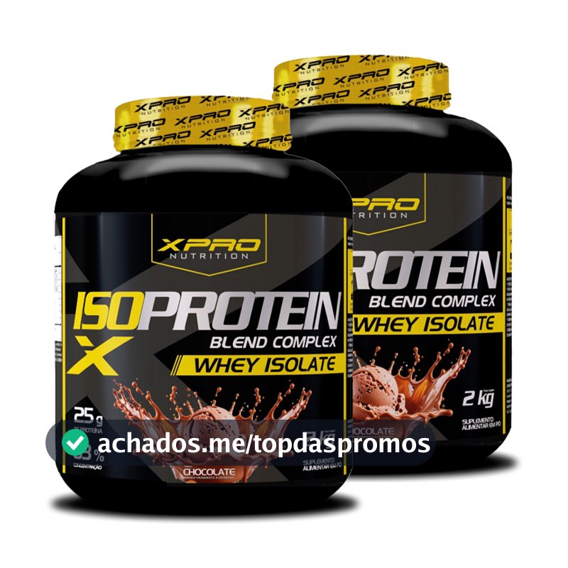 Kit 2x Whey Protein Complex Iso Blend 2Kg Zero Açucar- XPRO
