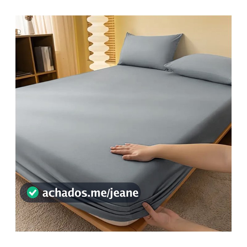 Lençol Casal 400 Fios Micropercal Jogo De Cama 3 peças Com Detalhe Em Ponto Palito