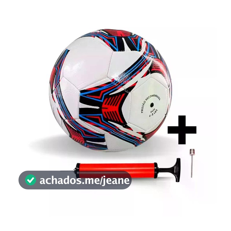 Kit 1 a 5 Bolas de Futebol Nº5 + Bomba – Bola Futebol Campo Quadra Society